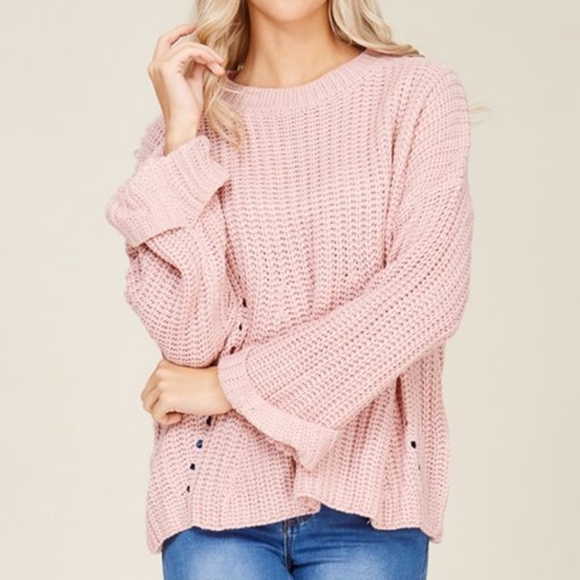 Pink Knit sweater - Picture 1 of 7